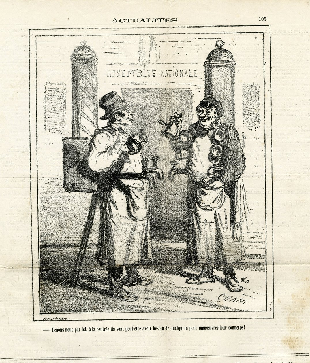 Illustrazione di Cham (1819-1879) in Le Charivari da Amédée de Noé