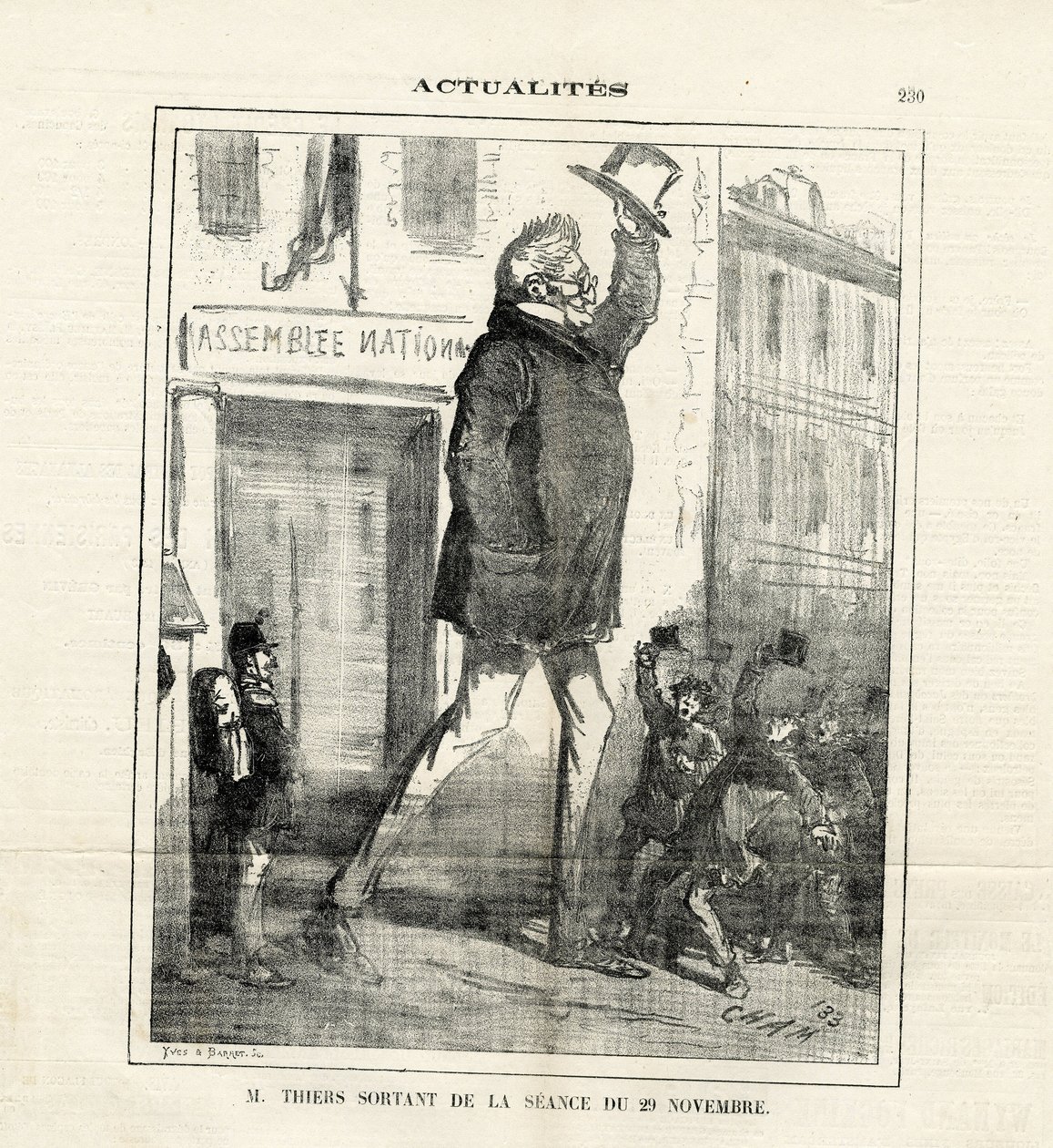 Illustrazione di Cham (1819-1879) in Le Charivari da Amédée de Noé