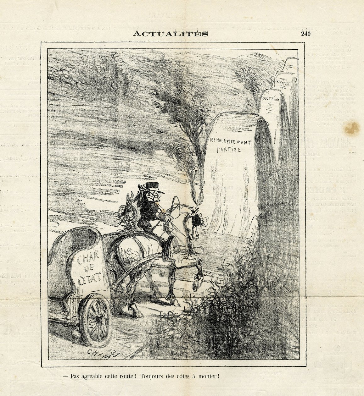 Illustrazione di Cham (1819-1879) in Le Charivari da Amédée de Noé