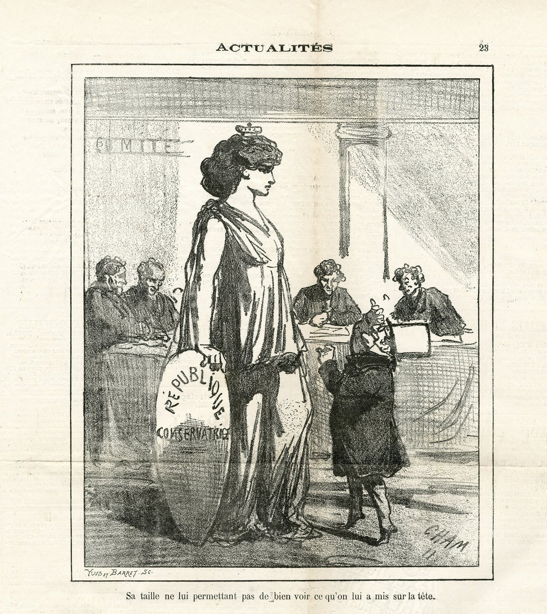 Illustrazione di Cham (1819-1879) in Le Charivari da Amédée de Noé