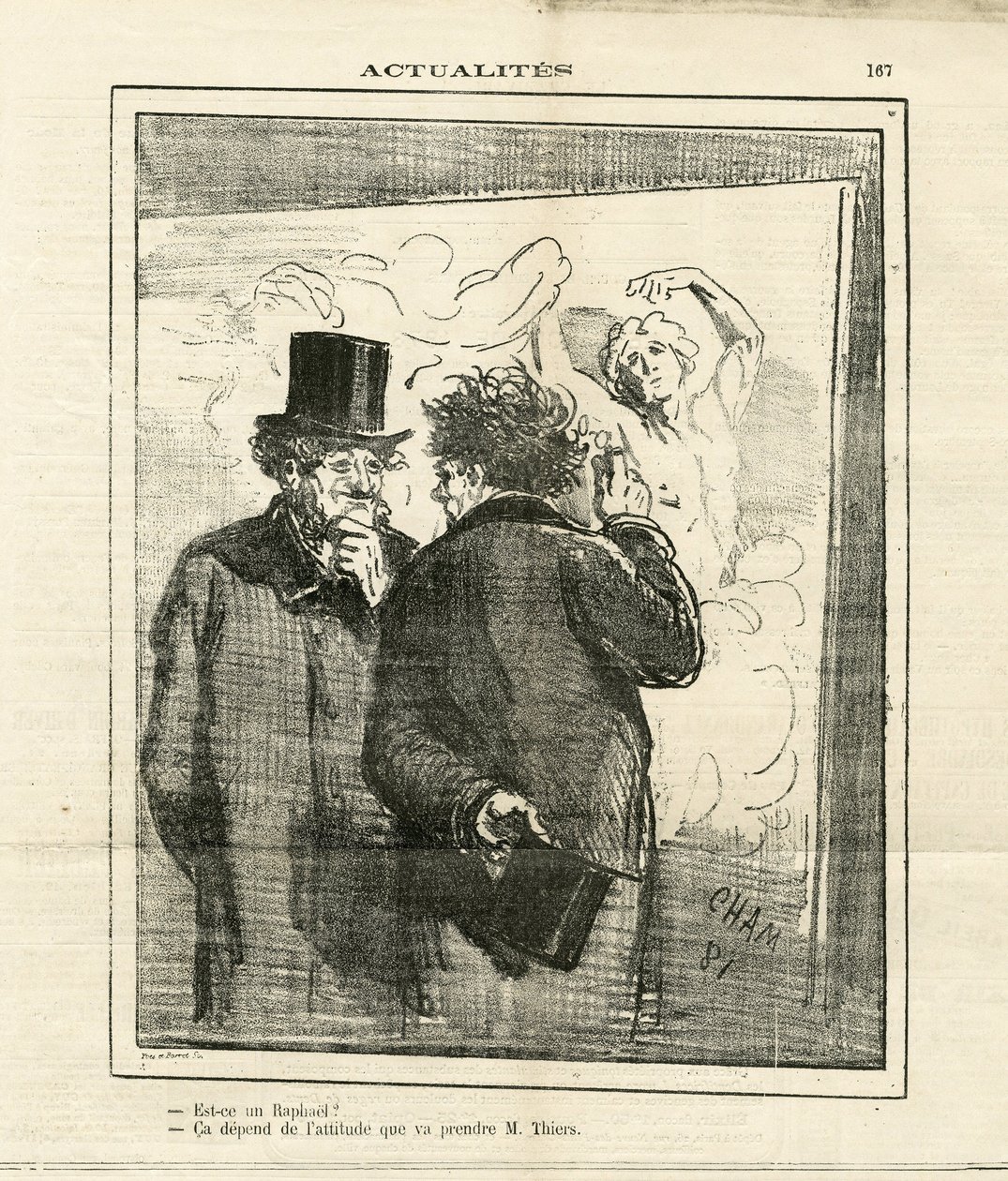 Illustrazione di Cham (1819-1879) in Le Charivari da Amédée de Noé