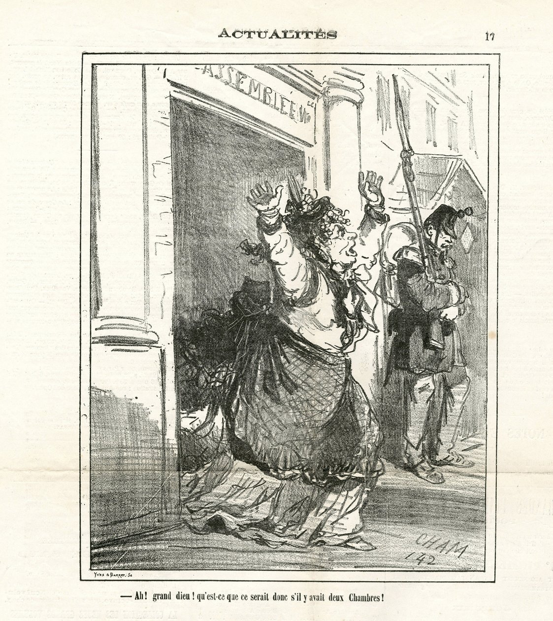 Illustrazione di Cham (1819-1879) in Le Charivari da Amédée de Noé