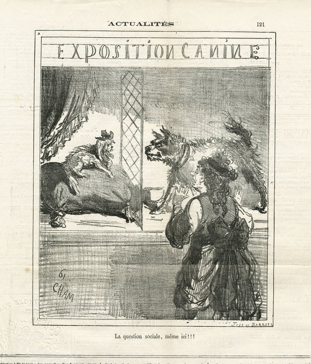 Illustrazione di Cham (1819-1879) in Le Charivari da Amédée de Noé