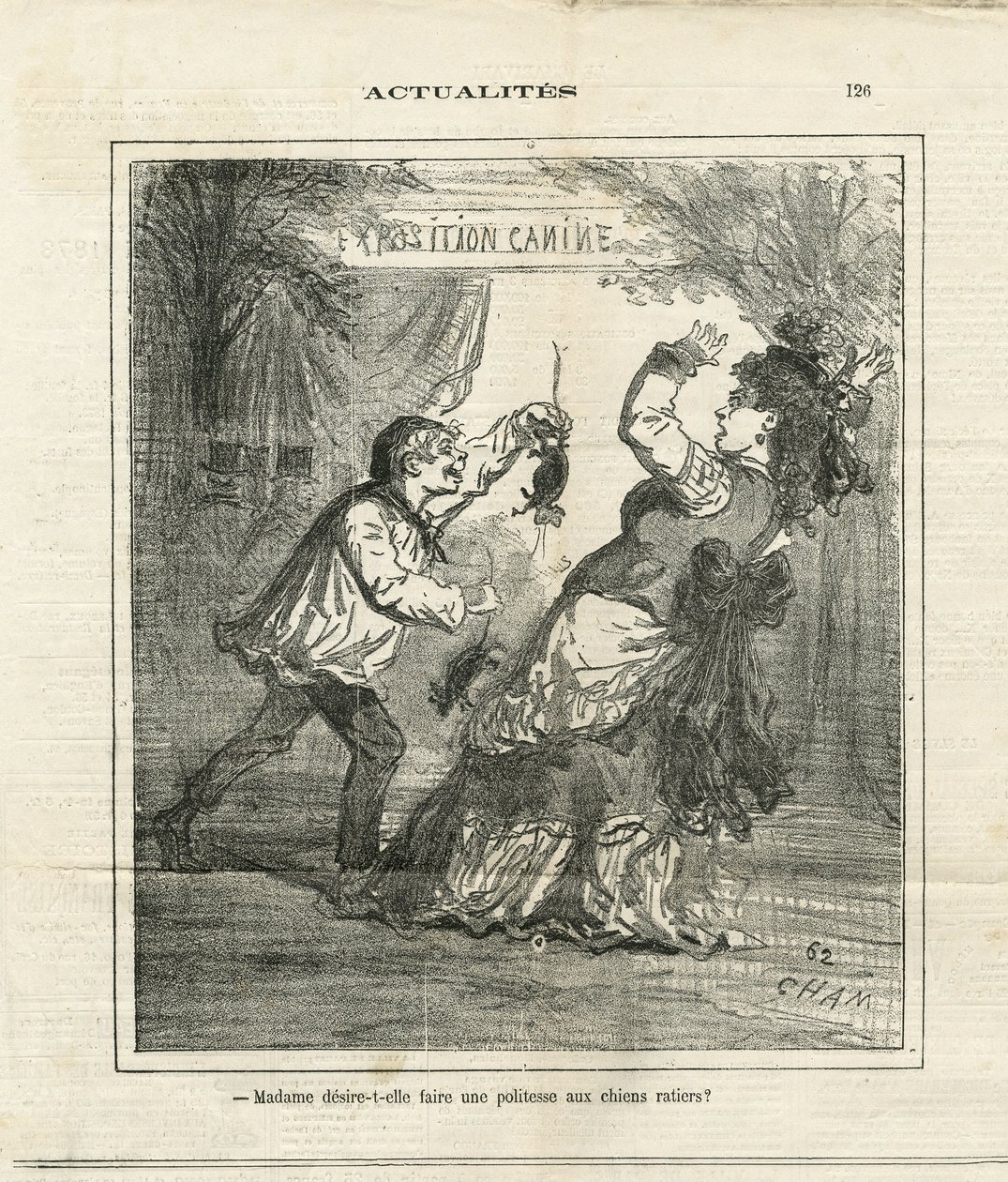 Illustrazione di Cham (1819-1879) in Le Charivari da Amédée de Noé