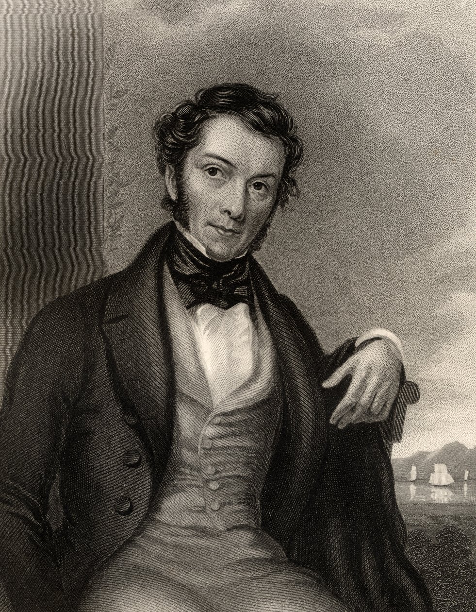 Richard Cobden, inciso da G. Adcock, da 