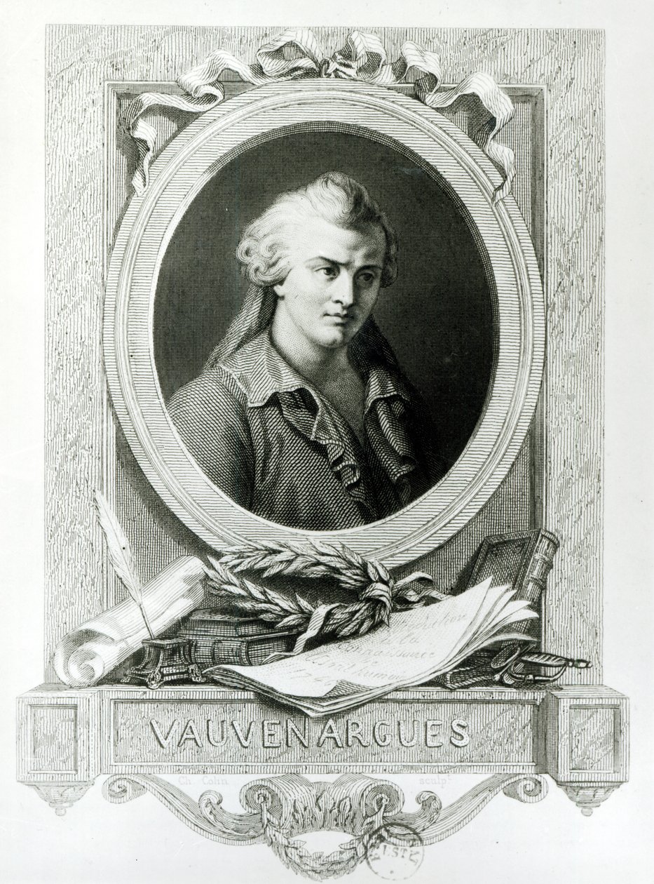 Luc de Clapiers (1715-47) Marchese di Vauvenargues da Charles Amedee Colin