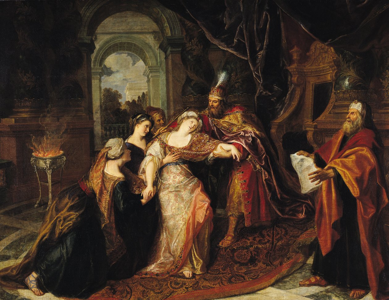 Ester davanti ad Assuero, prima del 1697 da Charles Antoine Coypel