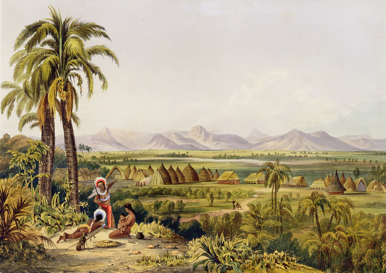 Pirara e Lago Amucu, Il Sito di Eldorado, stampato da Georges Barnard, da 