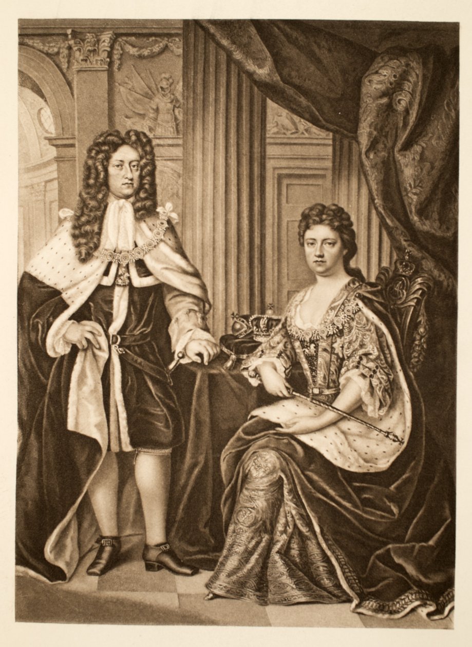 Regina Anna e Principe Giorgio di Danimarca, pub. 1902 da Charles Boit