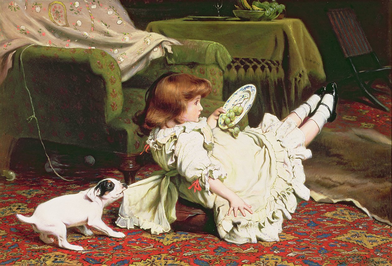 Tempo di giocare, 1886 da Charles Burton