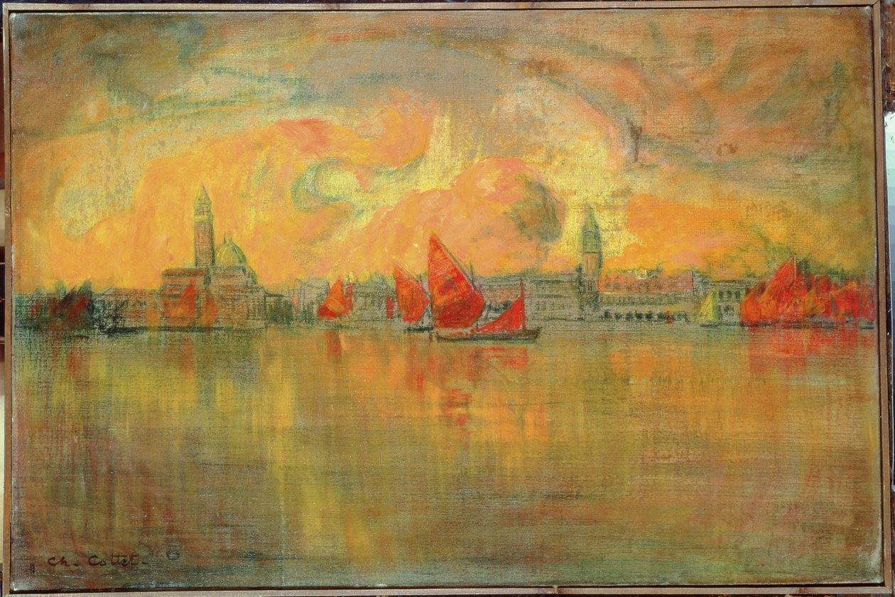 Vista di Venezia dal mare, 1896 da Charles Cottet