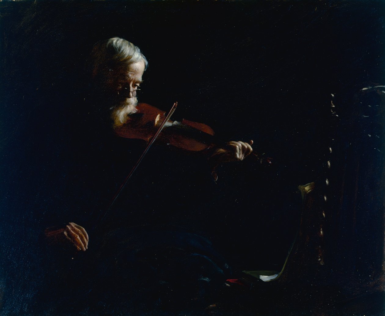Vecchio violinista da Charles Courtney Curran