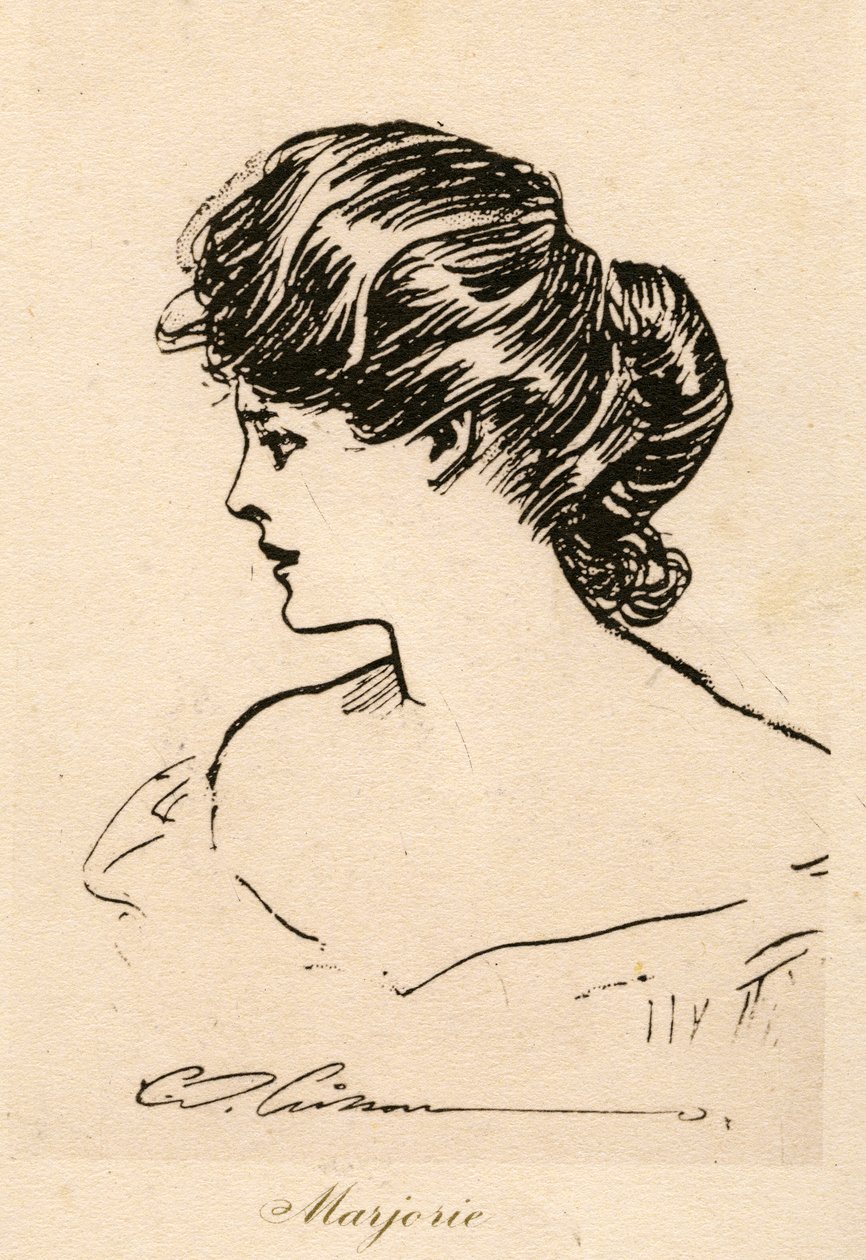 Marjorie, una Gibson Girl, c.1900 da Charles Dana Gibson