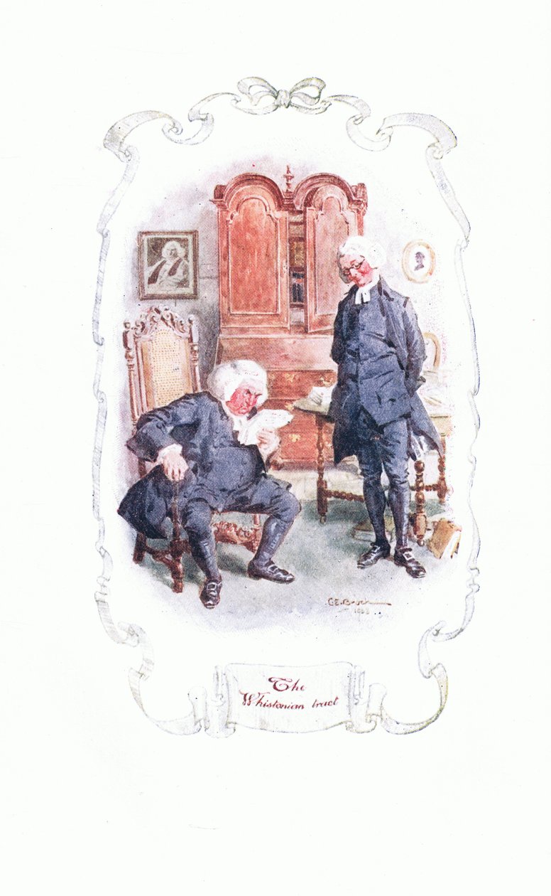 Il Trattato Whistoniano, da Il Vicario di Wakefield pubblicato da J M Dent & Son Ltd, anni 1920 da Charles Edmund Brock