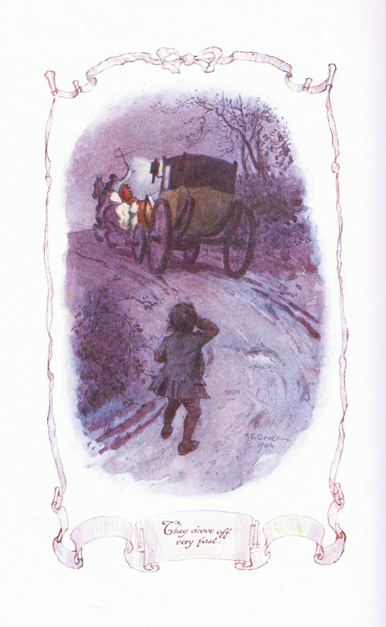 Partirono molto velocemente, da Il Vicario di Wakefield pubblicato da J M Dent & Son Ltd, anni 1920 da Charles Edmund Brock