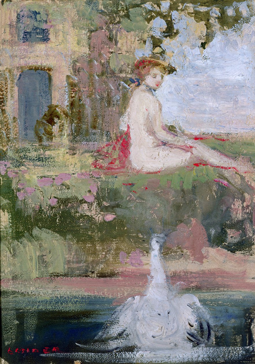 Leda e il cigno da Charles Edward Conder