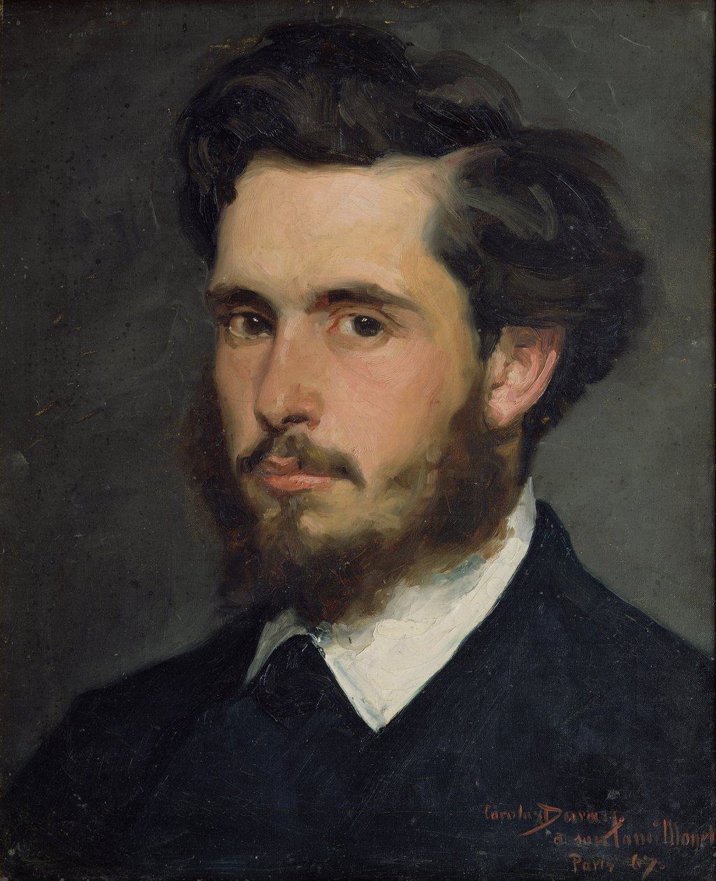 Ritratto di Claude Monet, 1867 da Charles Emile Auguste Carolus Duran