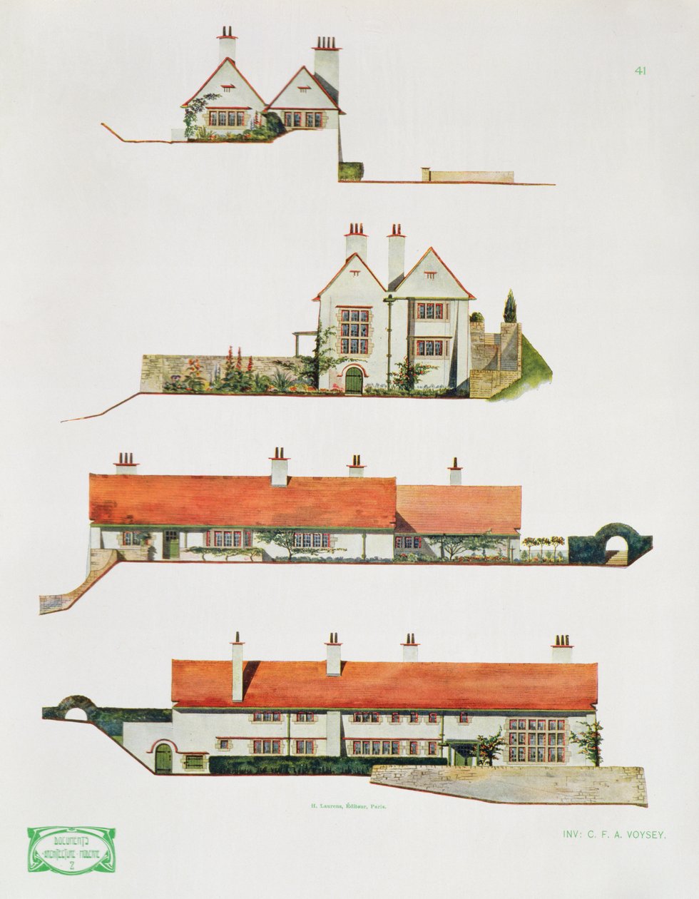 Progetto per una piccola casa di campagna da Charles Francis Annesley Voysey