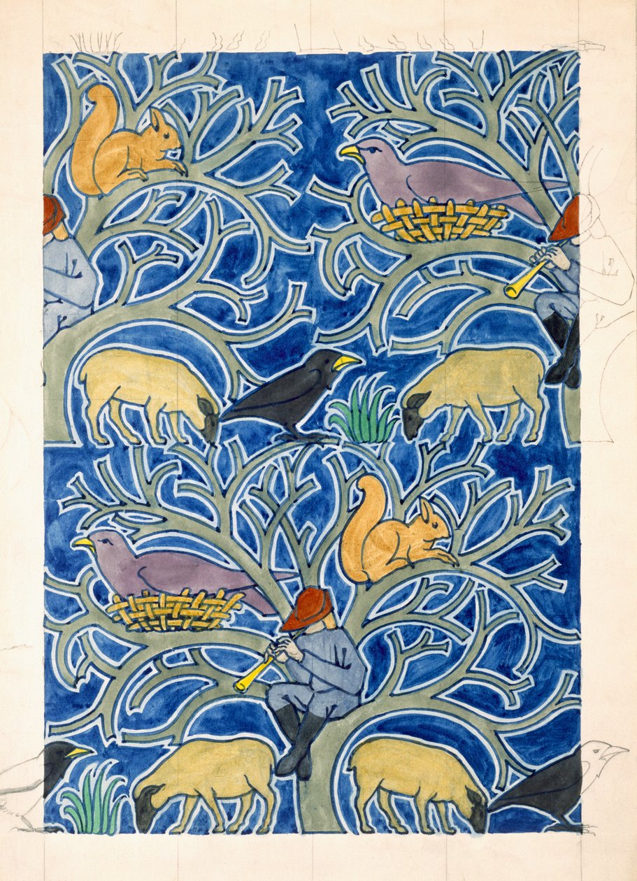 Il pifferaio magico degli animali da Charles Francis Annesley Voysey
