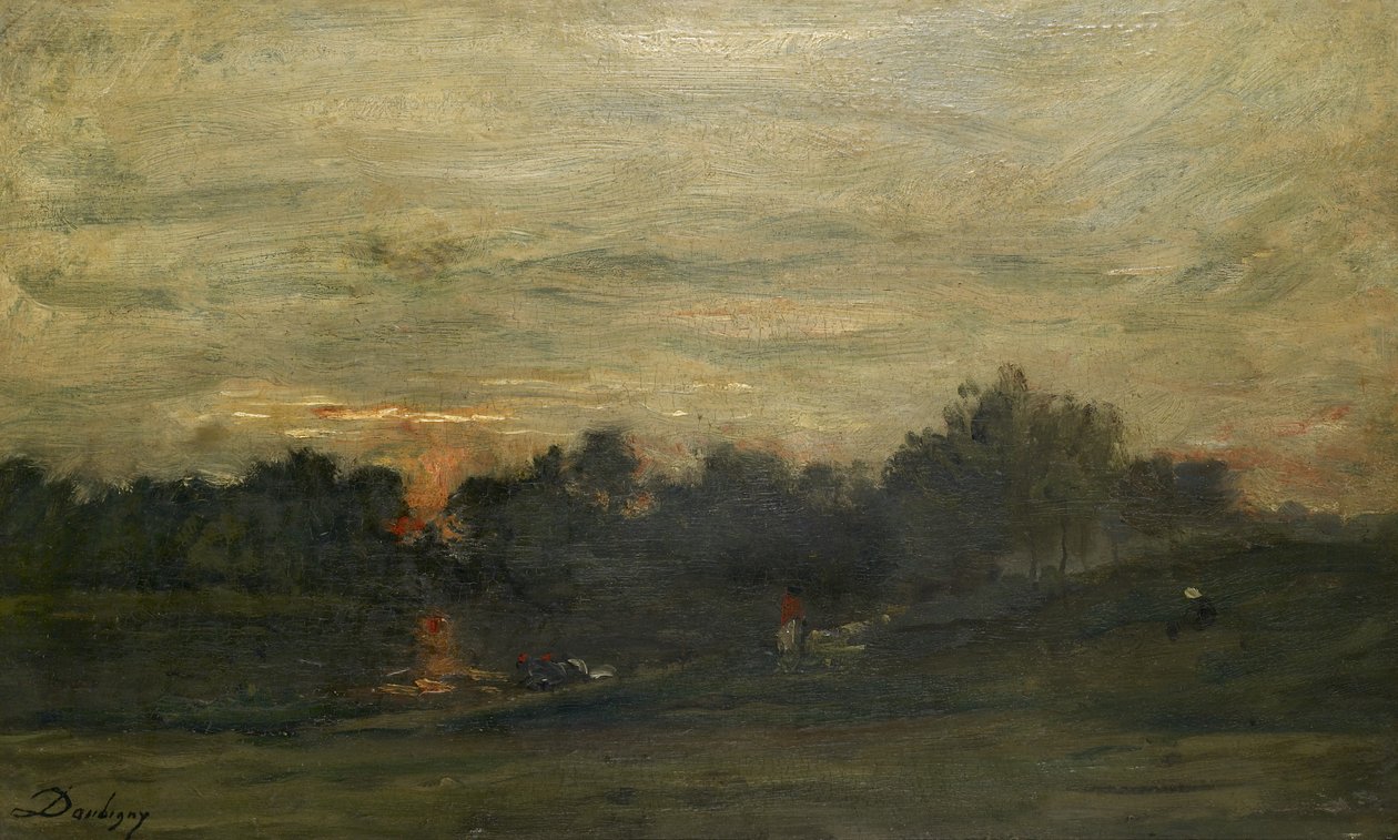 Paesaggio: Tramonto da Charles Francois Daubigny