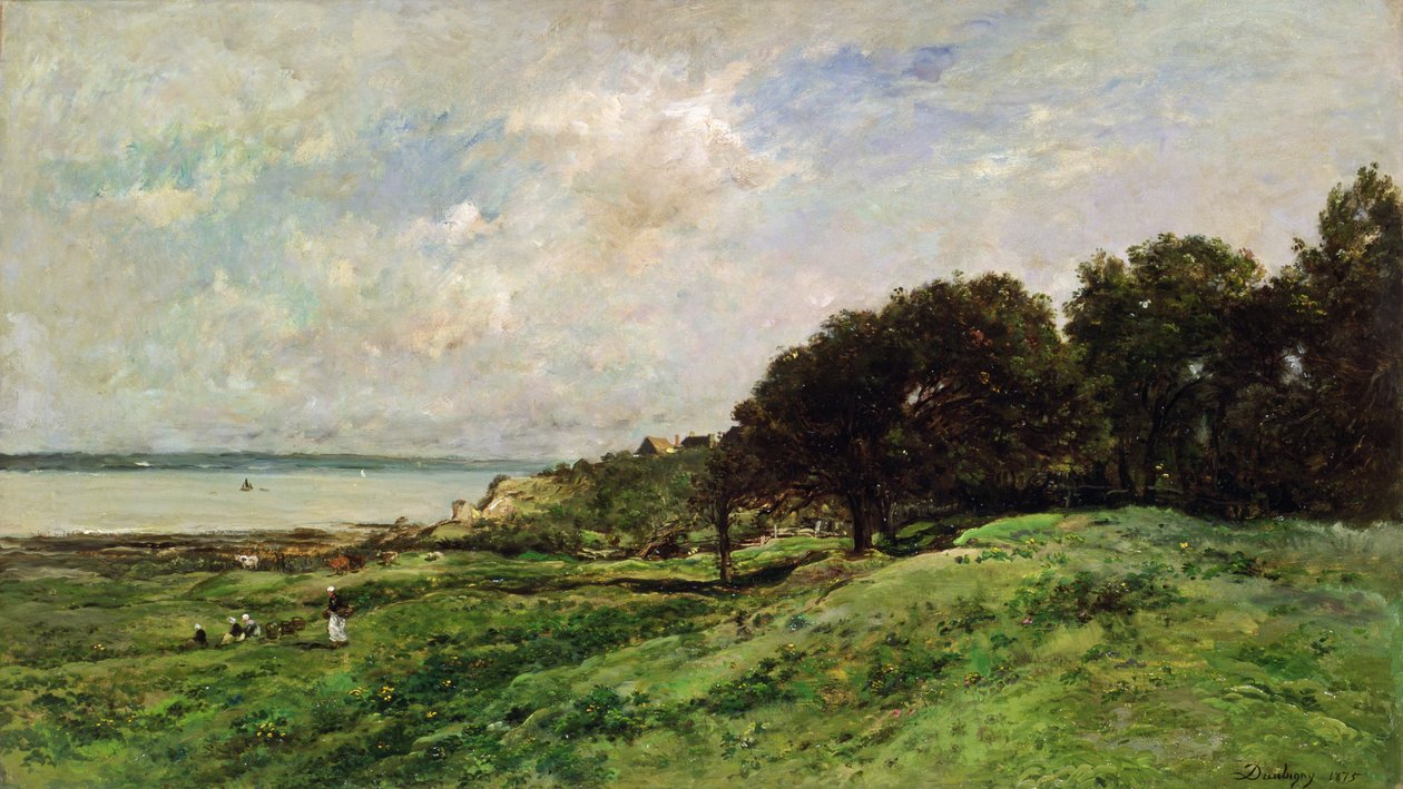 La costa di Villerville, 1875 da Charles Francois Daubigny