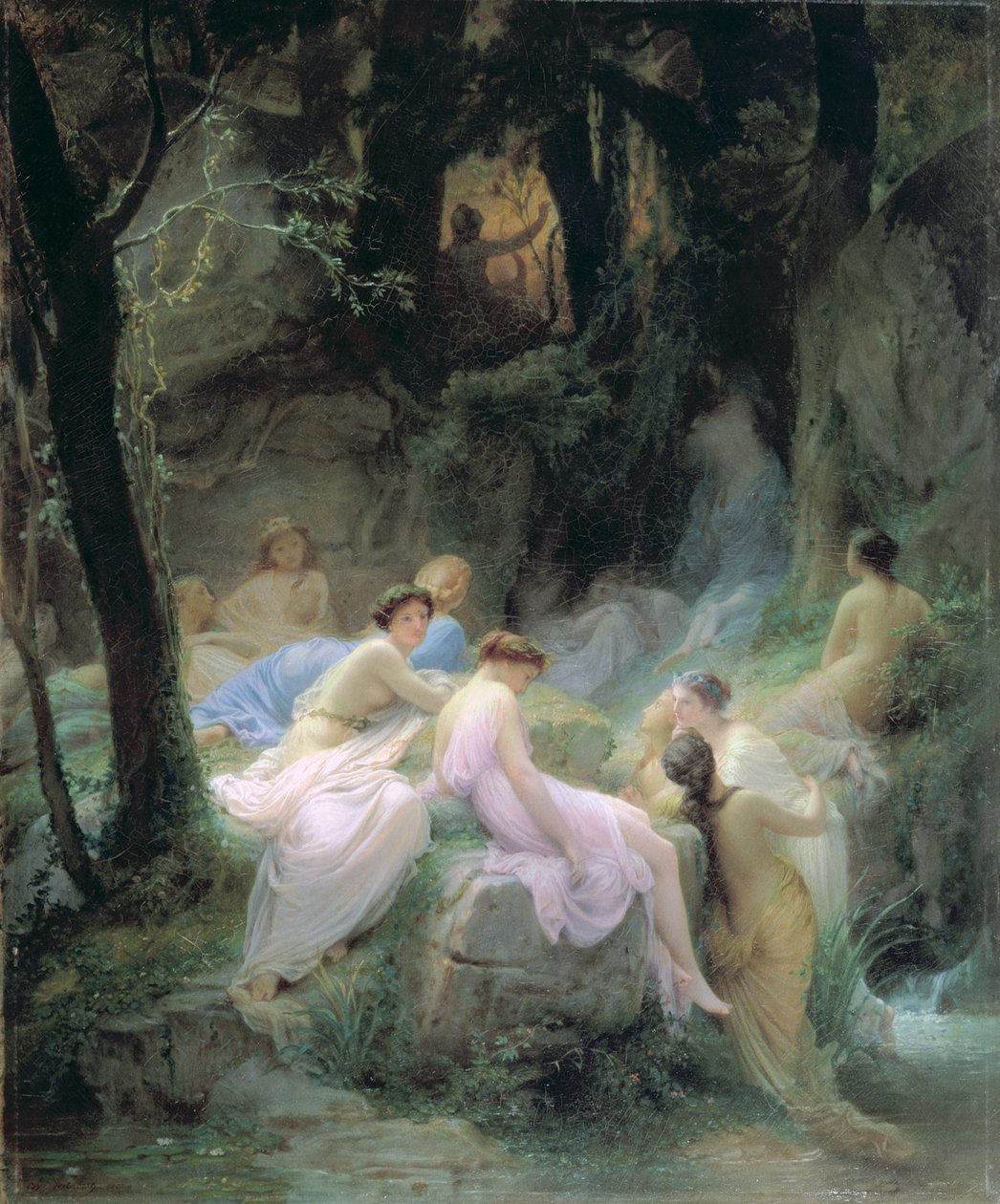Ninfe che ascoltano i canti di Orfeo da Charles François Jalabert