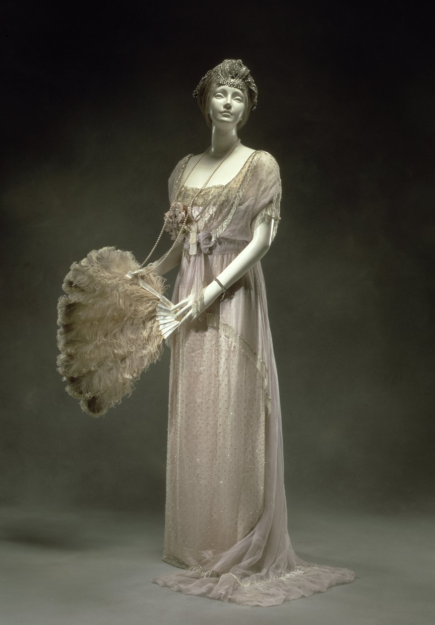 Abito da sera, 1914 (tessuto) da Charles Frederick Worth