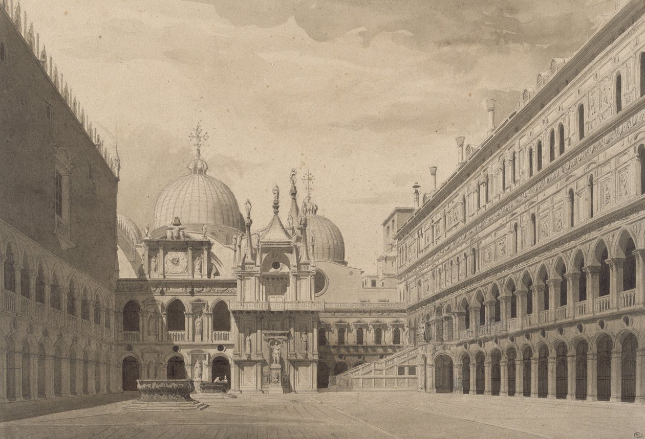 Il cortile del Palazzo Ducale a Venezia da Charles Garnier