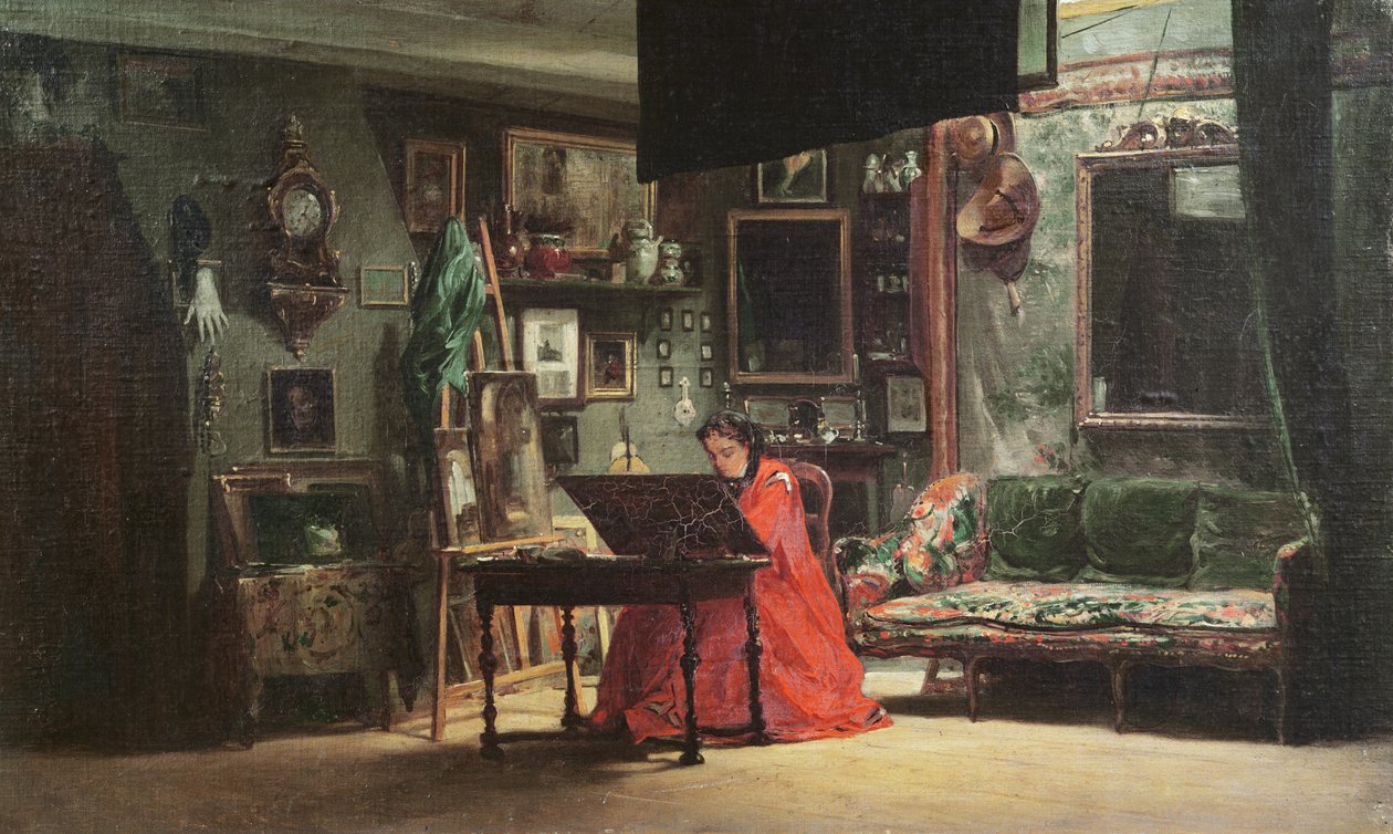 Principessa Mathilde Bonaparte (1820-1904) nel suo studio da Charles Giraud