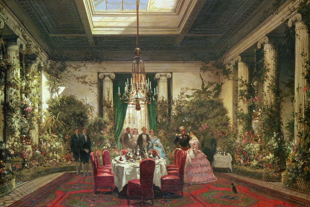 Sala da pranzo della Principessa Mathilde, rue de Courcelles, Parigi da Charles Giraud