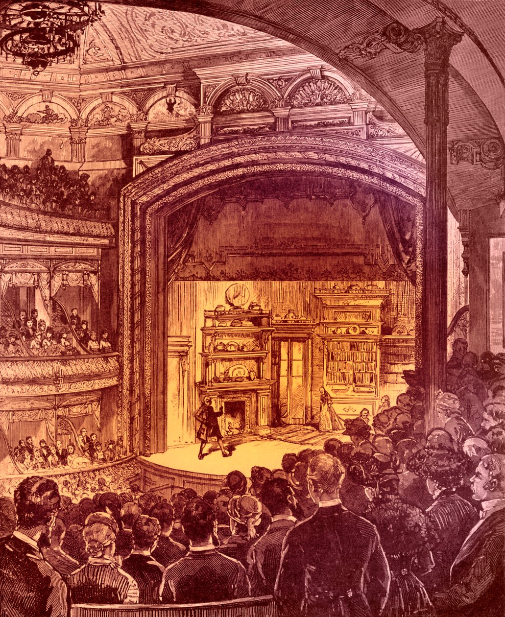Interno del teatro di New York 1882 da Charles Graham