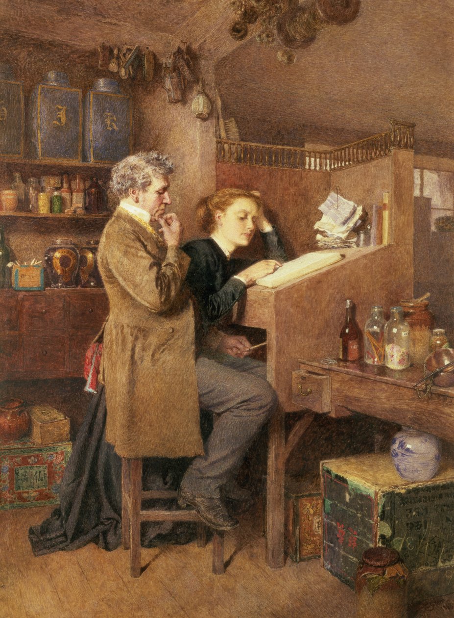 Droghiere e moglie, 1868 da Charles Green
