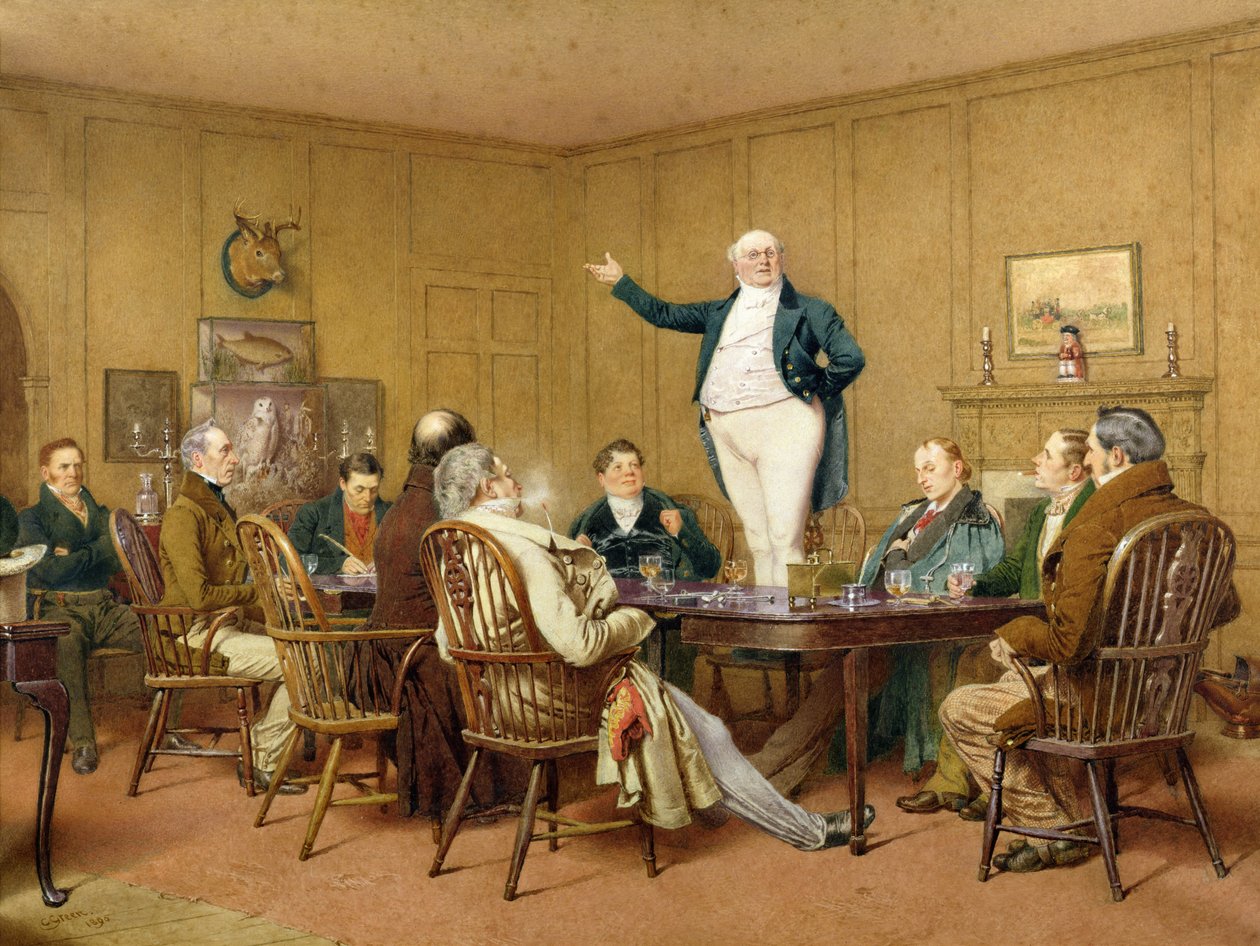 Mr Pickwick si Rivolge al Club, 1890 da Charles Green
