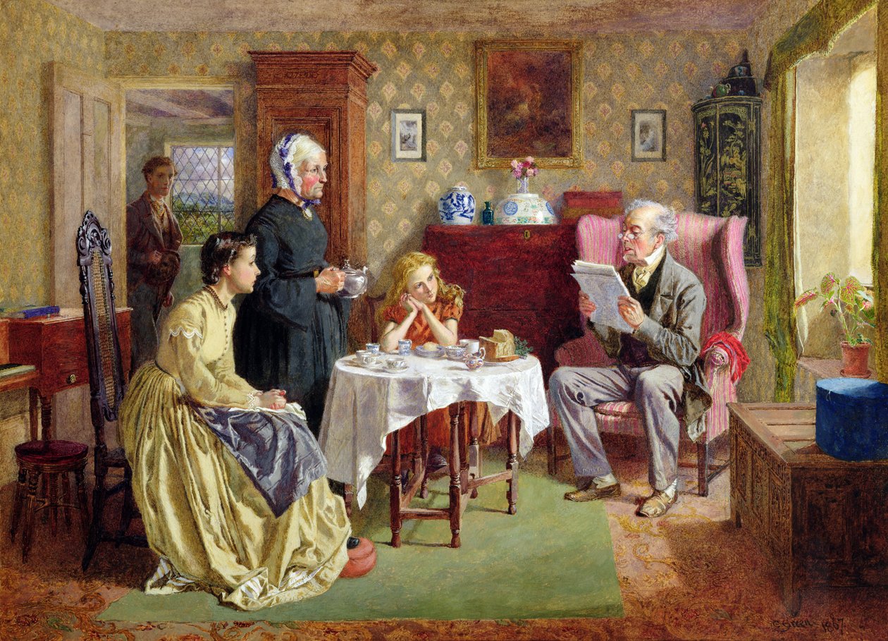 Notizie dalla guerra, 1867 da Charles Green