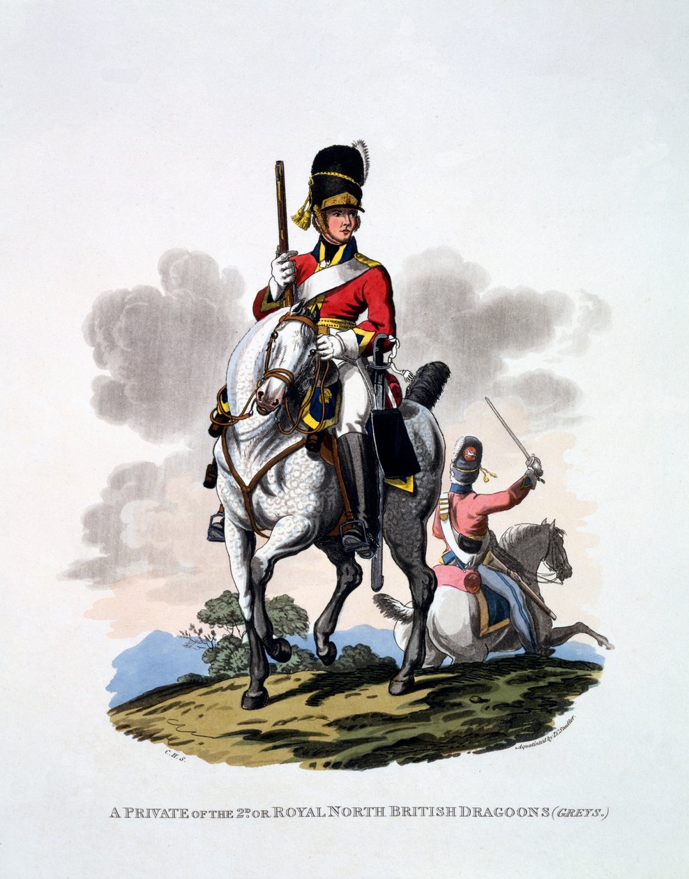 Uniforme di un soldato semplice del 2° o Royal North British Dragoons, 