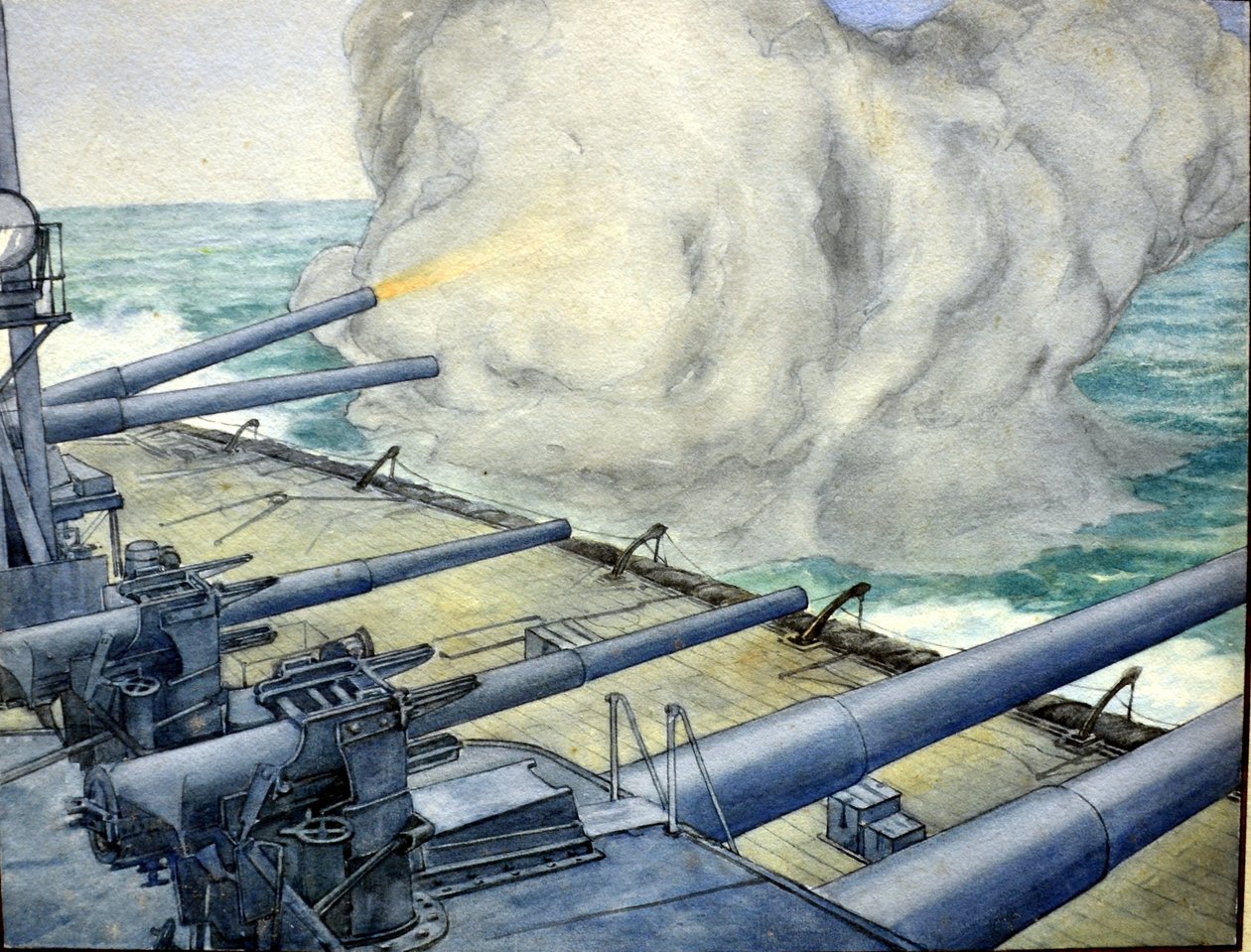 Cannoni delle navi da Charles John de Lacy