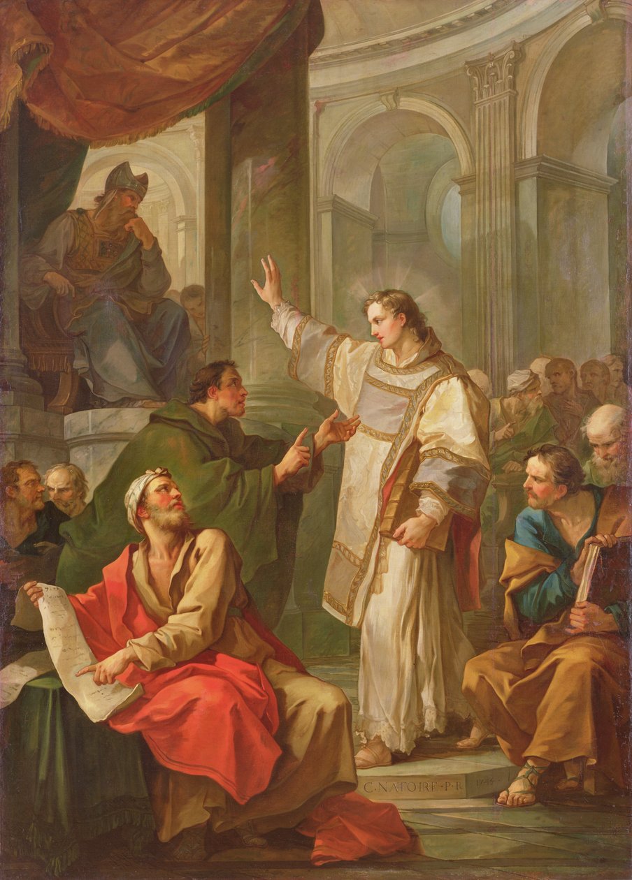 Il Sermone di Santo Stefano, 1745 da Charles Joseph Natoire
