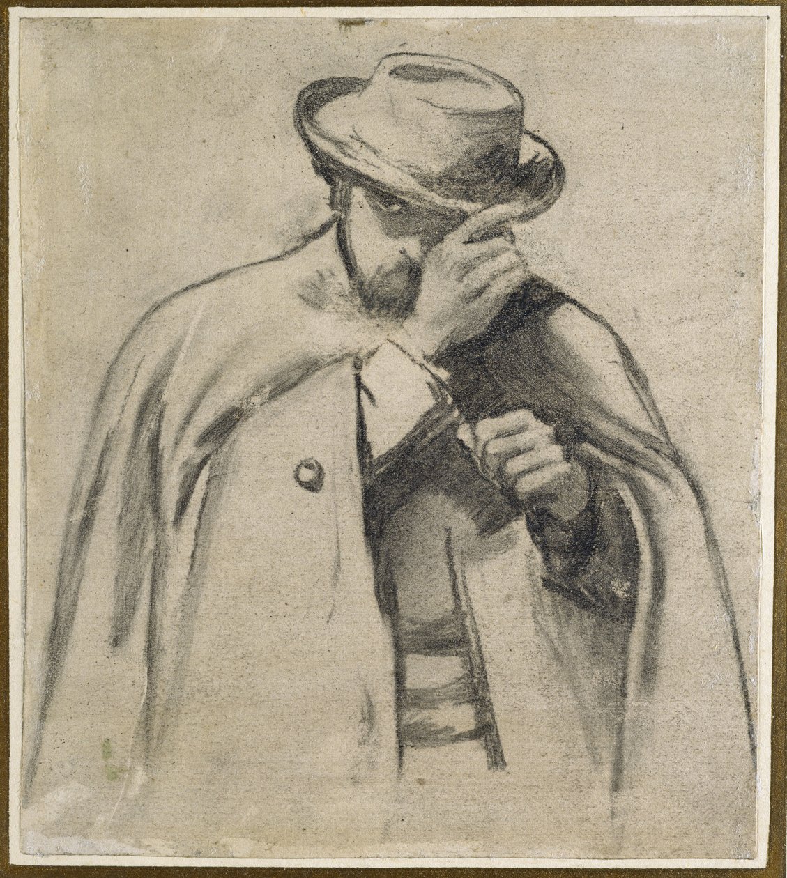 Dante Gabriel Rossetti (carboncino su carta grigia) da Charles Keene