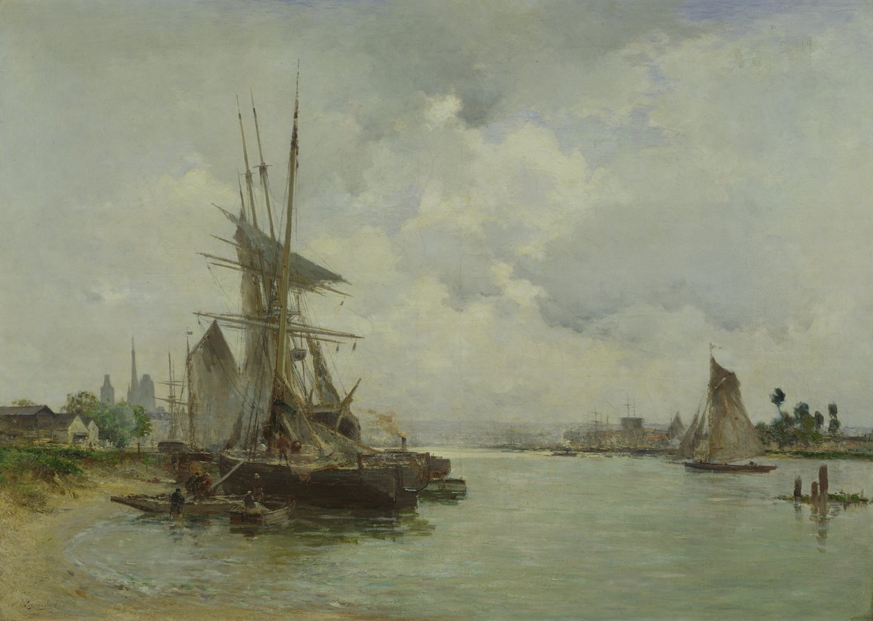 Veduta di Rouen da Charles Lapostolet