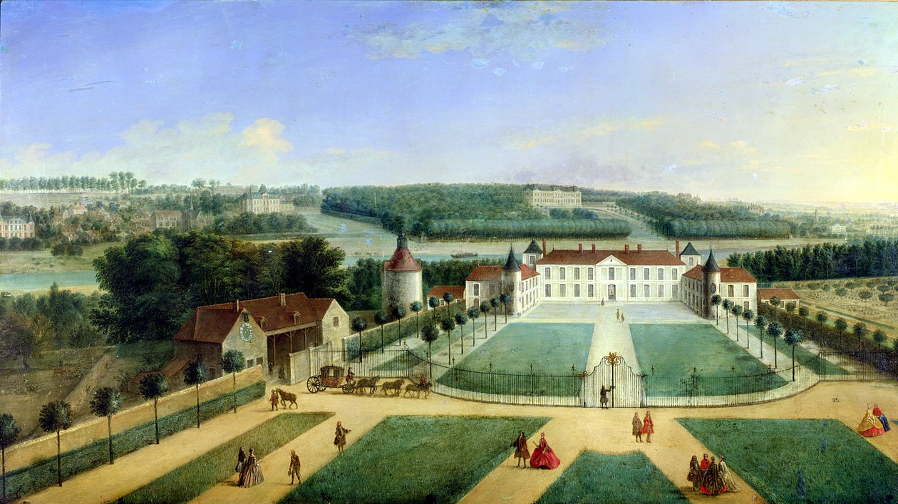 Castello di Charles Guillaume Le Normant, Signore di Etoilles da Charles Laurent Grevenbroeck