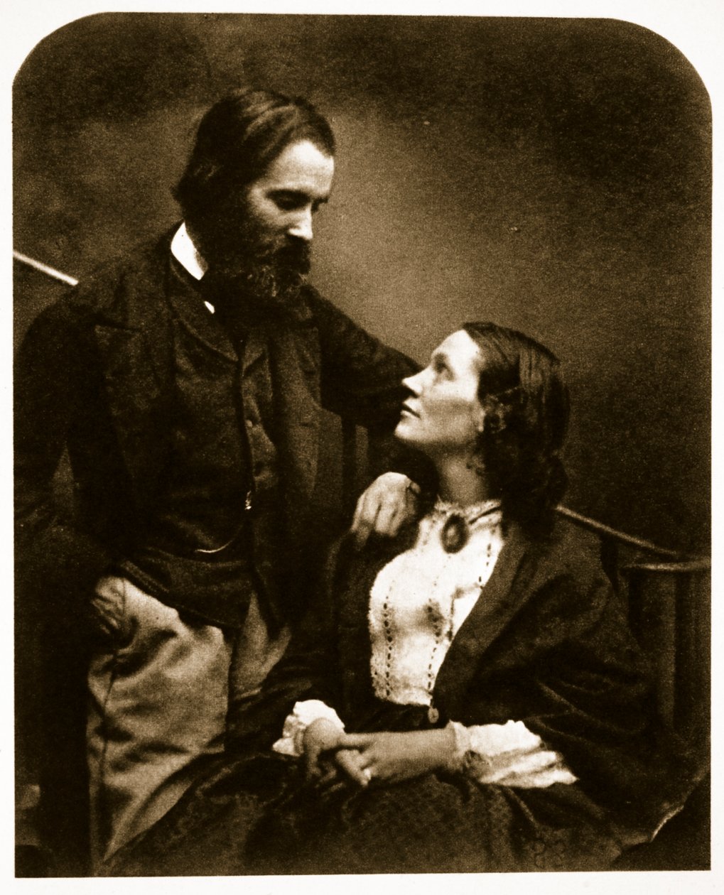 Alexander Munro e sua moglie, 7 ottobre 1863 da Charles Lutwidge Dodgson