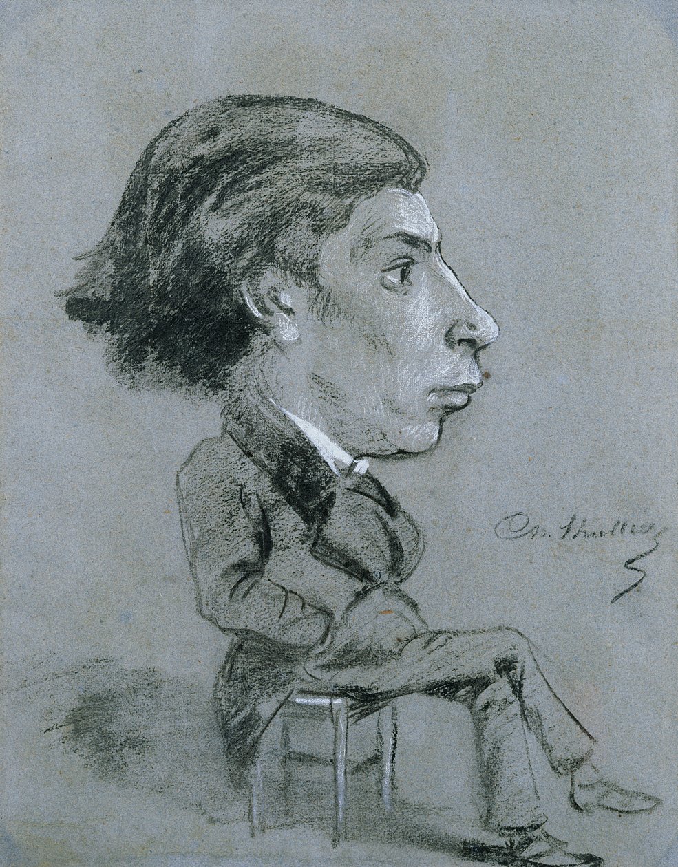 Ritratto-caricatura, c. 1858 da Charles Marie Lhuillier