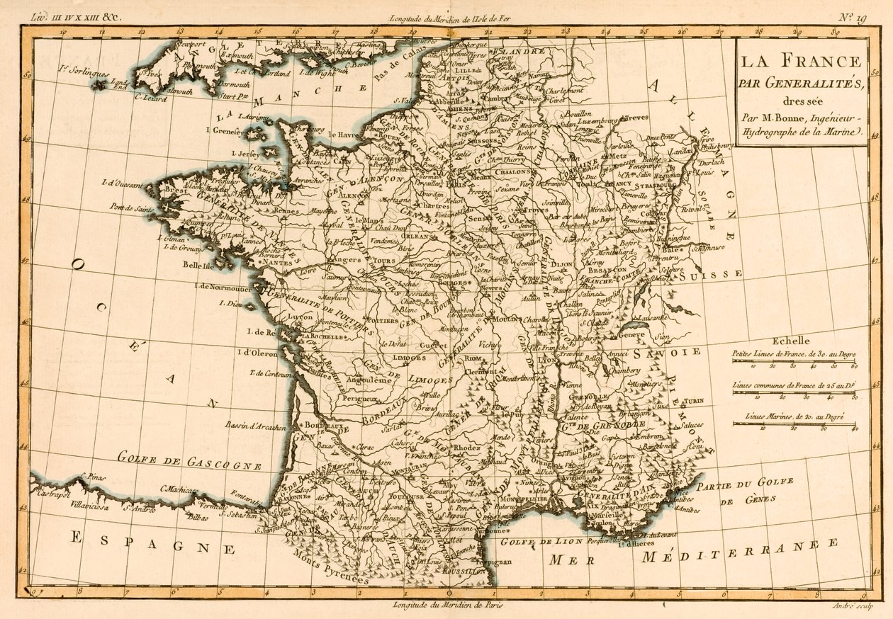 Francia per regioni, da 