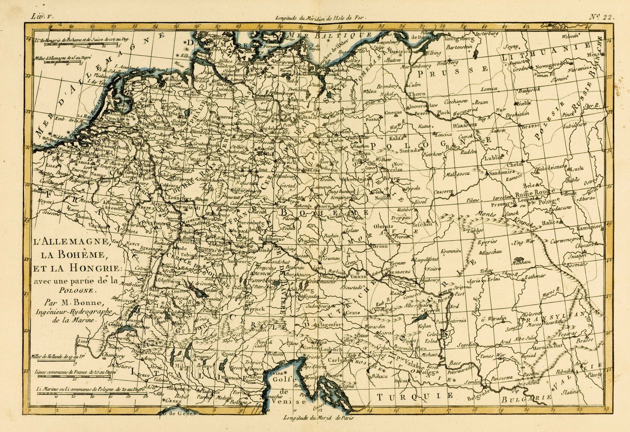 Germania, Boemia e Ungheria, con parte della Polonia, da 