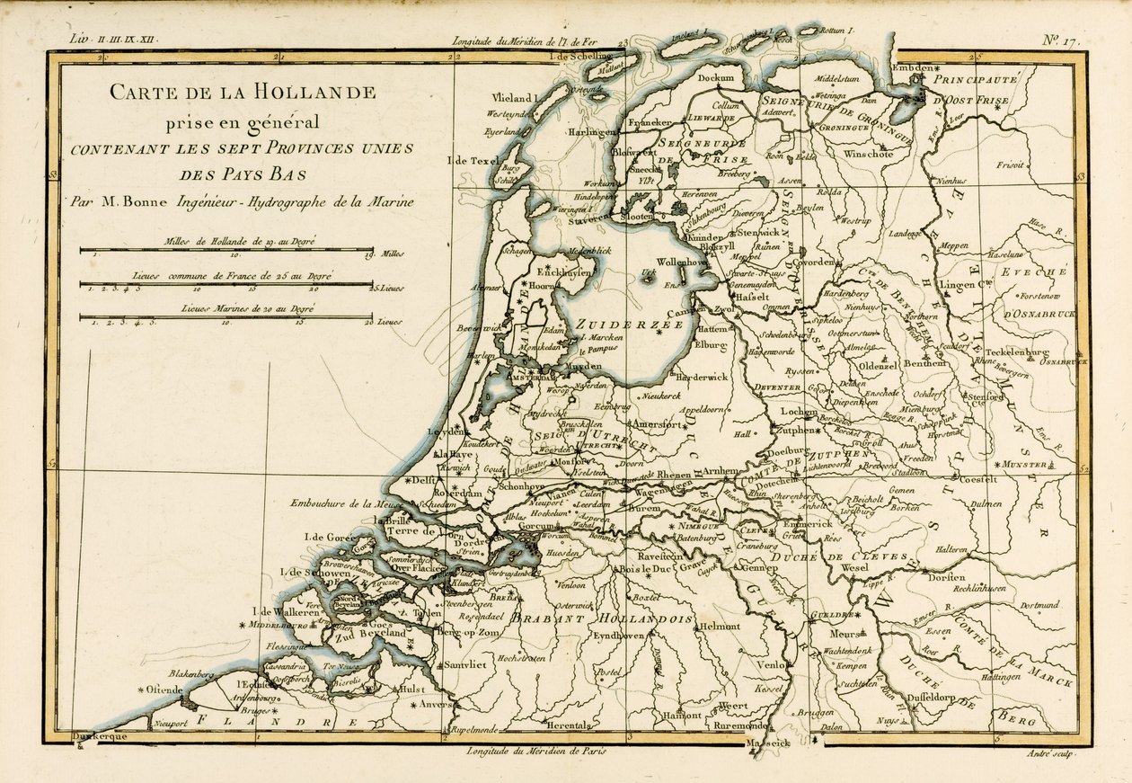 Olanda comprese le Sette Province Unite dei Paesi Bassi, da 
