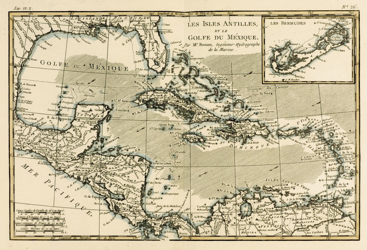 Le Antille e il Golfo del Messico, da 