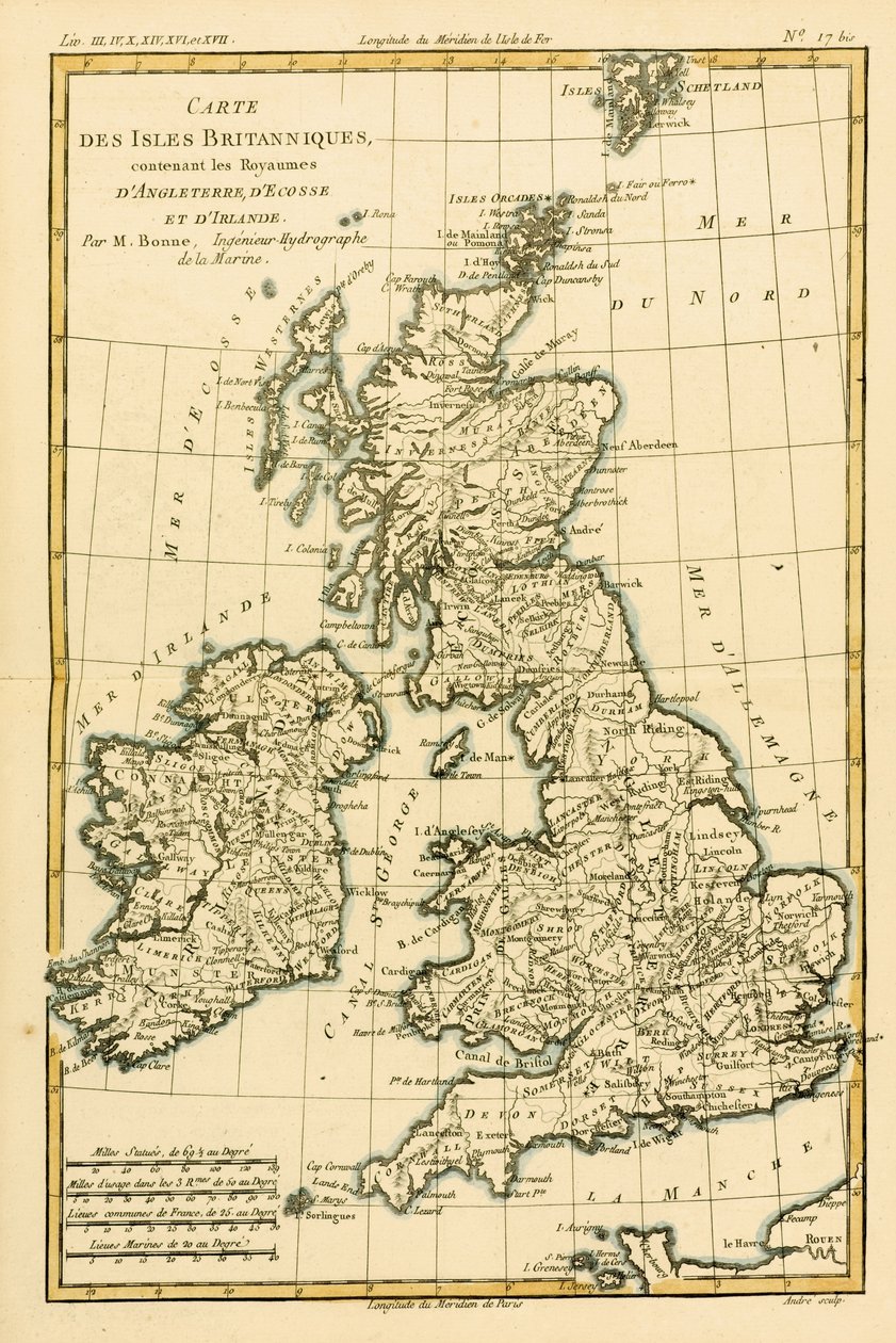 Le isole britanniche, compresi i regni di Inghilterra, Scozia e Irlanda, da 