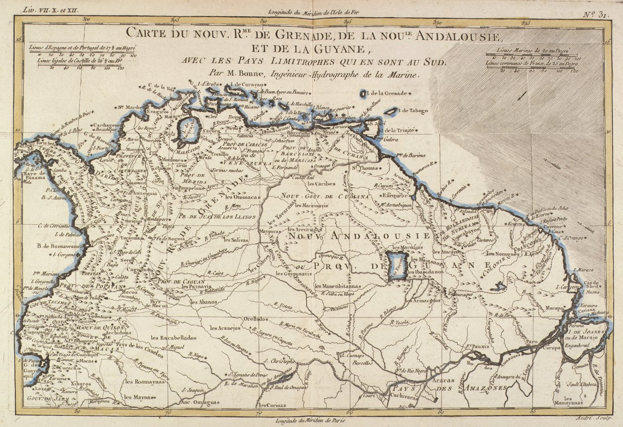 I nuovi regni di Granada, Nuova Andalusia e Guyana, da 