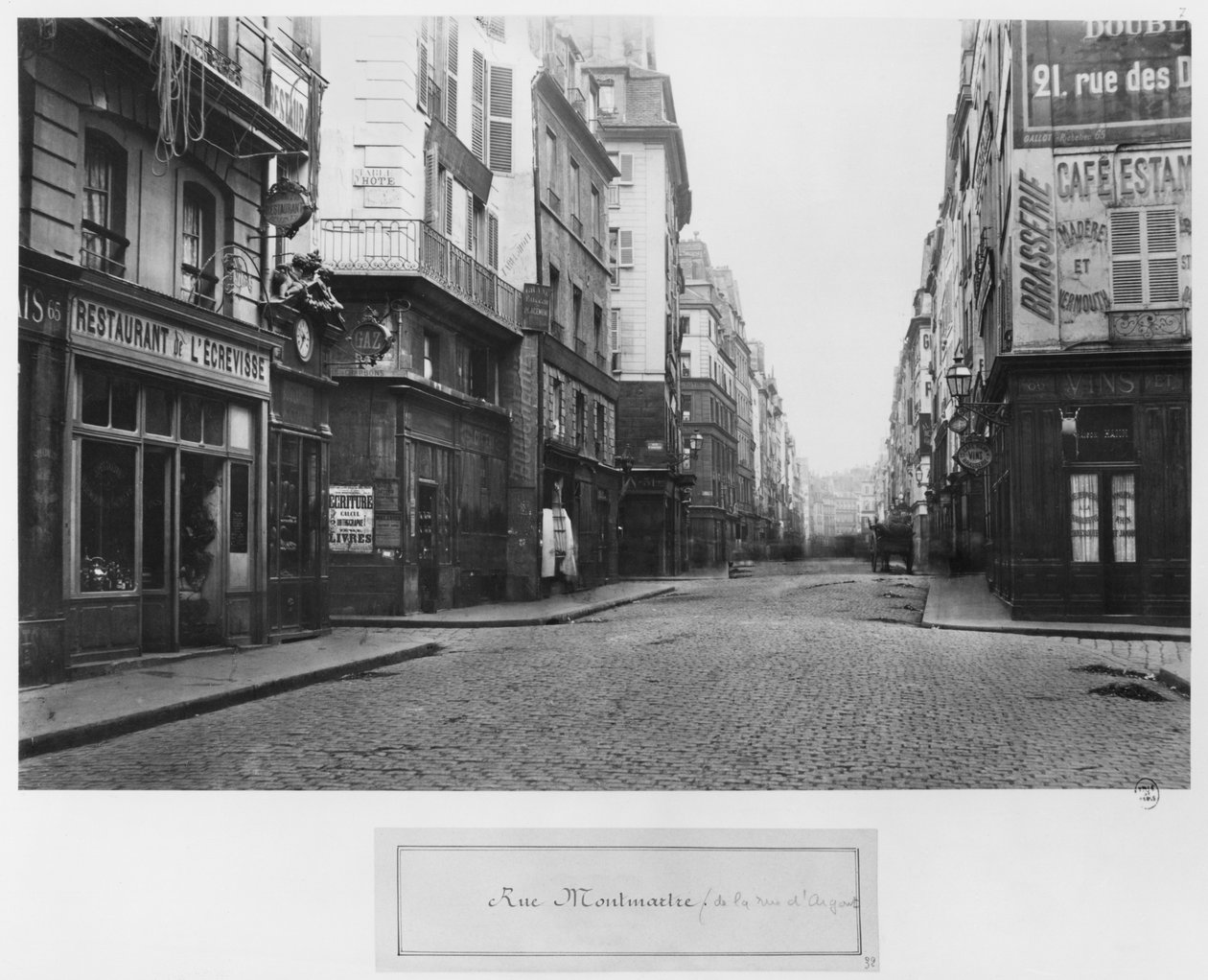 Parigi, Rue Montmartre, vista da Rue d
