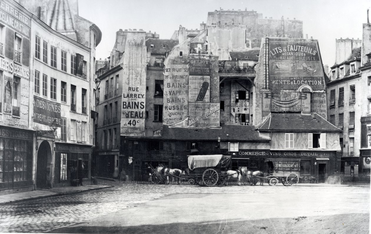 Place Saint-Andre-des-Arts, Parigi da Charles Marville